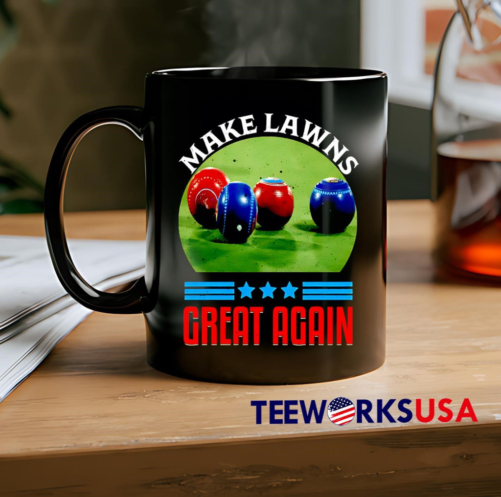 Make lawns great again Lawn Bowls - Adult & Kids T-Shirts, Sweatshirts & Hoodies apparel design preview 2