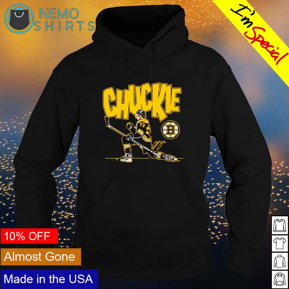 Boston Bruins Charlie McAvoy chuckie signature - Adult & Kids T-Shirts, Sweatshirts & Hoodies apparel design preview 2