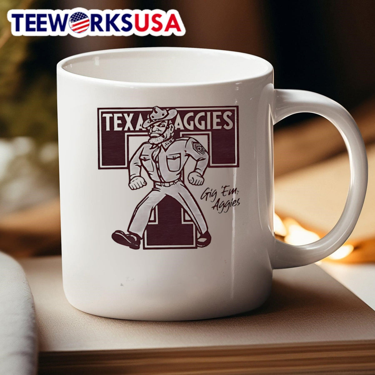 Texas A&M Aggies Monogram - Adult & Kids T-Shirts, Sweatshirts & Hoodies apparel design preview 4