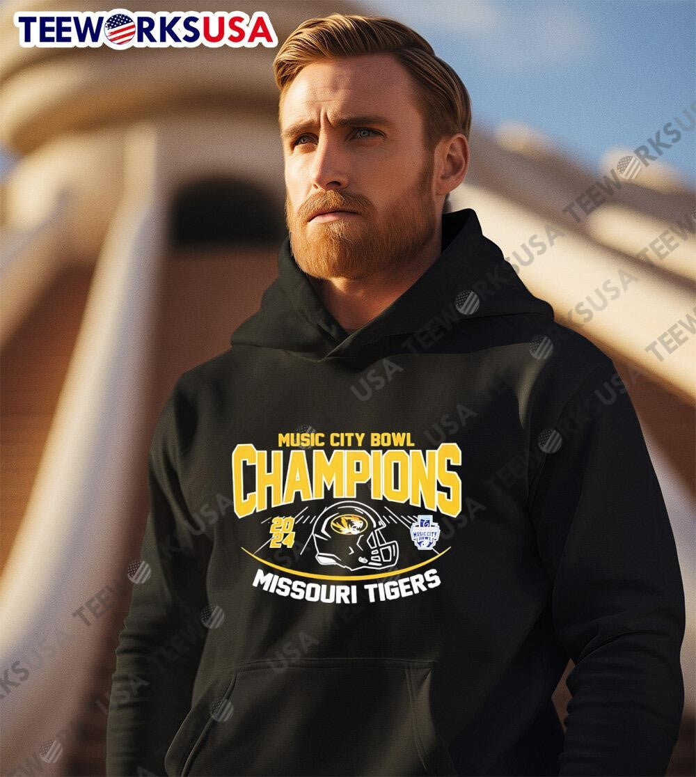Mizzou Tigers Football 2024 Transperfect Music City - Adult & Kids T-Shirts, Sweatshirts & Hoodies apparel design preview 3