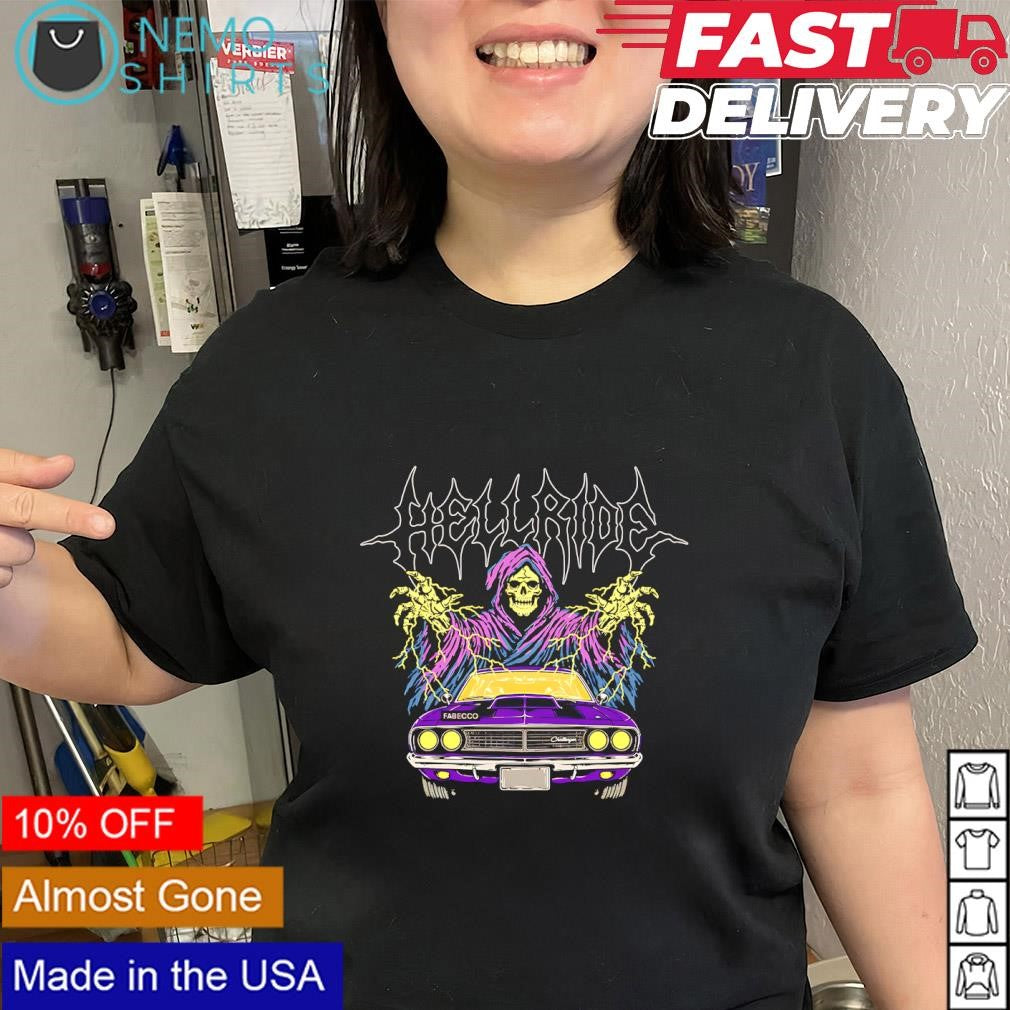 Grim Reaper hellride come to hell car - Adult & Kids T-Shirts, Sweatshirts & Hoodies apparel design preview 2