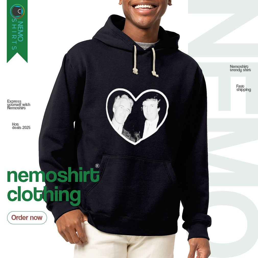 Trump love Jeffrey Epstein - Adult & Kids T-Shirts, Sweatshirts & Hoodies apparel design preview 2