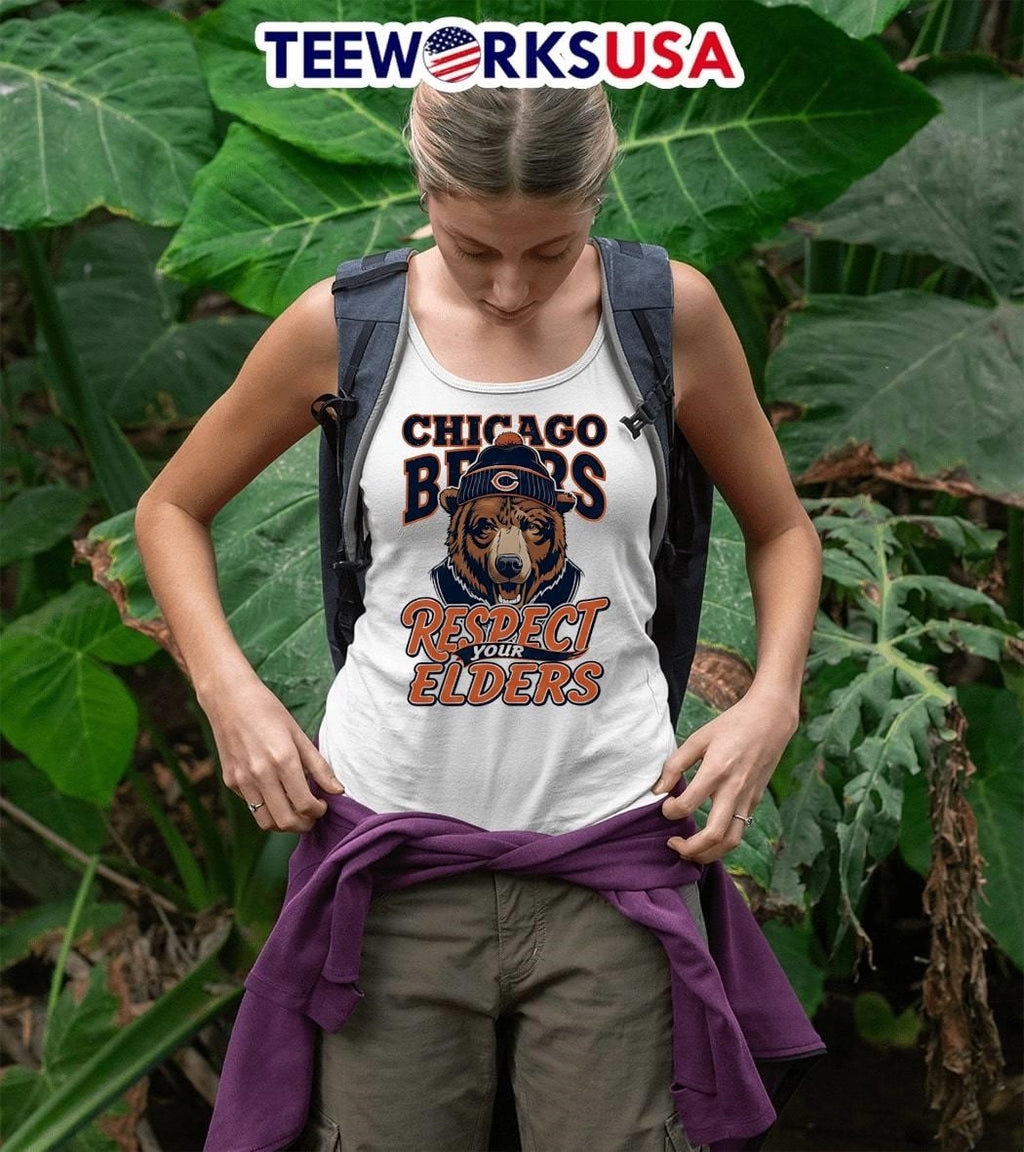 Chicago Bears Respect Your Elders - Adult & Kids T-Shirts, Sweatshirts & Hoodies apparel design preview 4