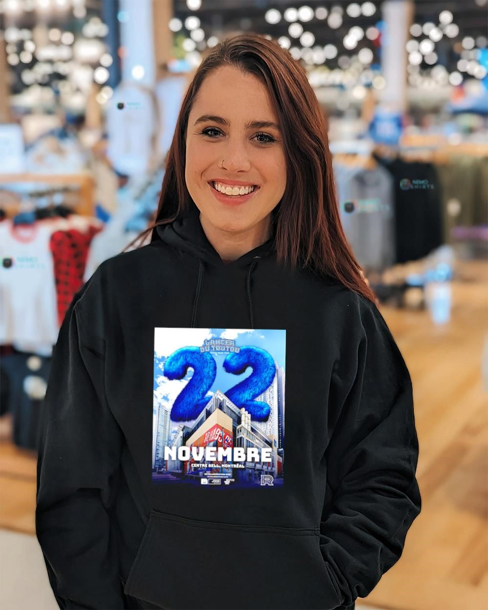 Lancer du Toutou Teddy Bear Toss 22 Novembre Centre - Adult & Kids T-Shirts, Sweatshirts & Hoodies apparel design preview 3
