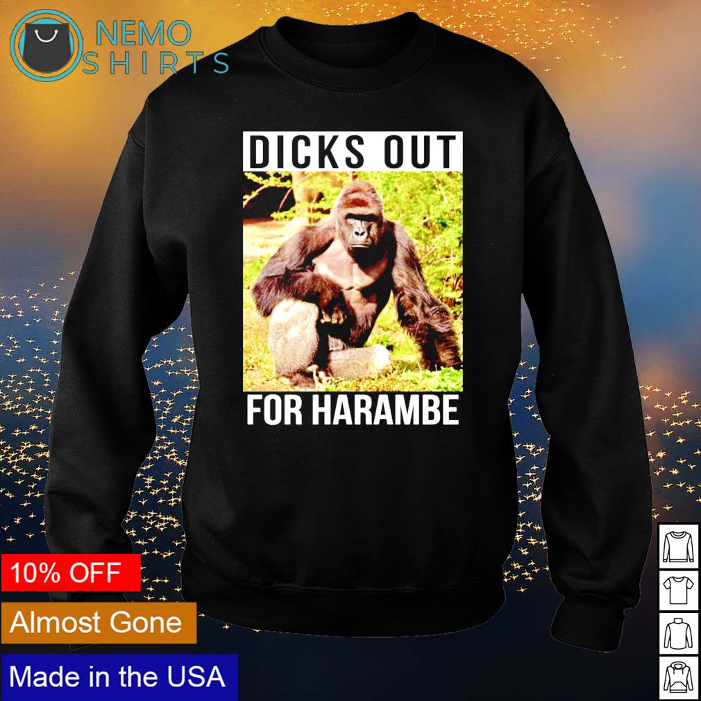 Dicks out for harambe - Adult & Kids T-Shirts, Sweatshirts & Hoodies apparel design preview 4