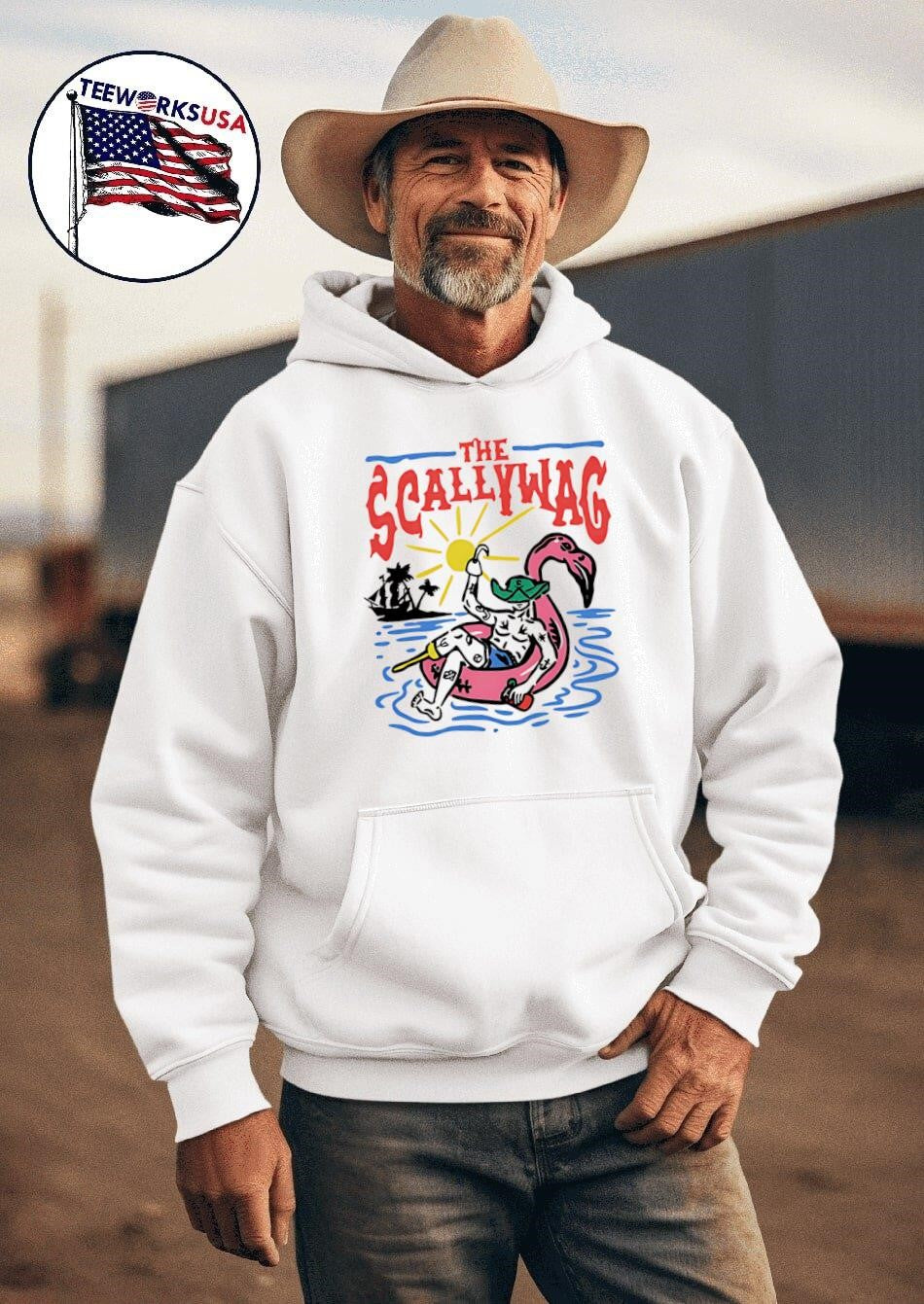 Torchys Tacos The Scallywag swimming - Adult & Kids T-Shirts, Sweatshirts & Hoodies apparel design preview 2