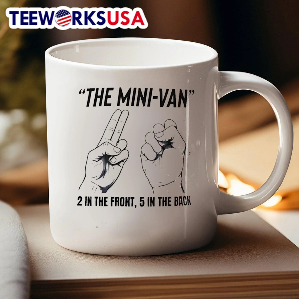 The Mini-Van 2 In Front 5 Back - Adult & Kids T-Shirts, Sweatshirts & Hoodies apparel design preview 4
