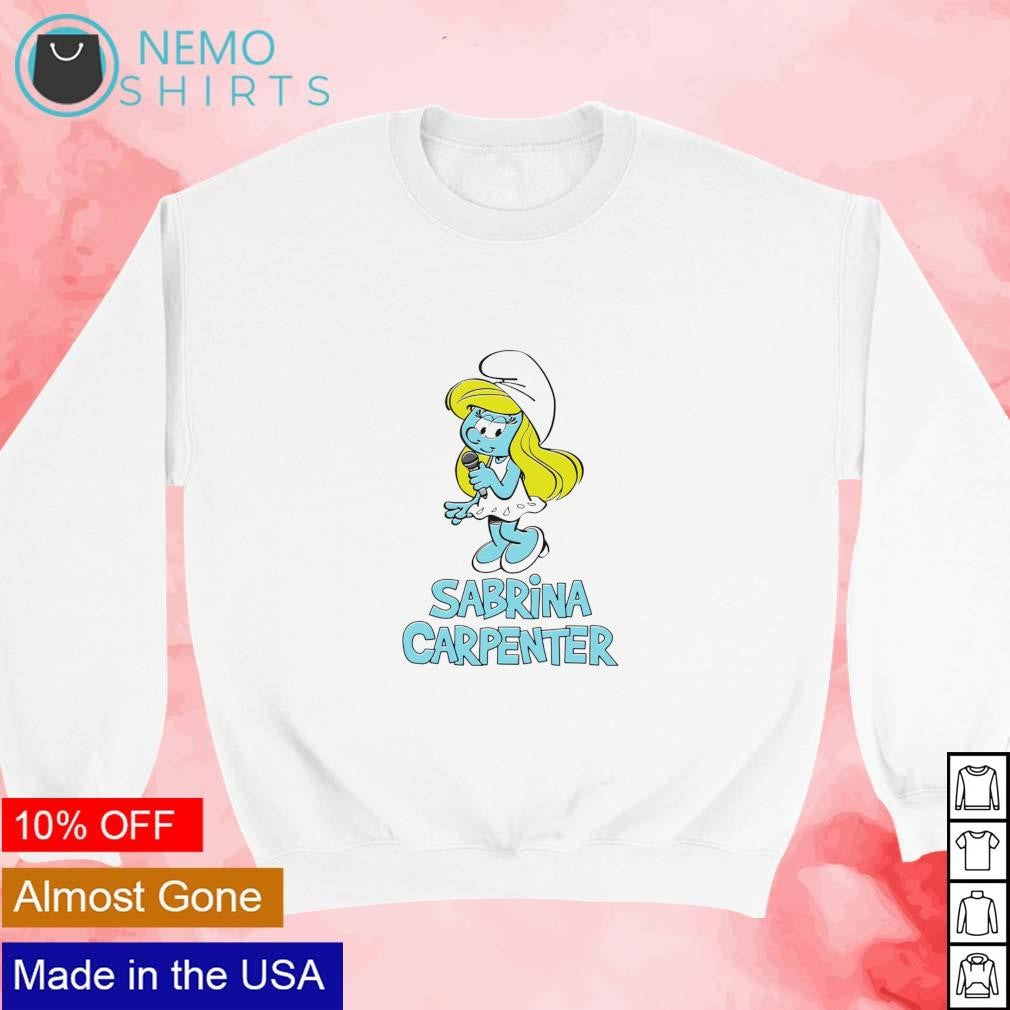 Sabrina Carpenter The Smurfs - Adult & Kids T-Shirts, Sweatshirts & Hoodies apparel design preview 3