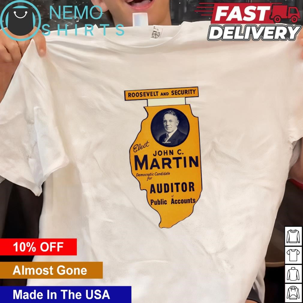 Roosevelt and security 1936 vote Democrat John C - Adult & Kids T-Shirts, Sweatshirts & Hoodies apparel design preview 1
