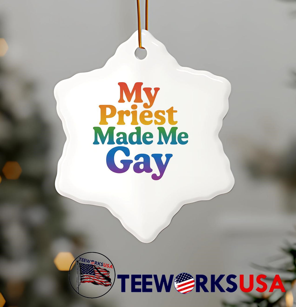 My priest made me gay pride - Adult & Kids T-Shirts, Sweatshirts & Hoodies apparel design preview 7