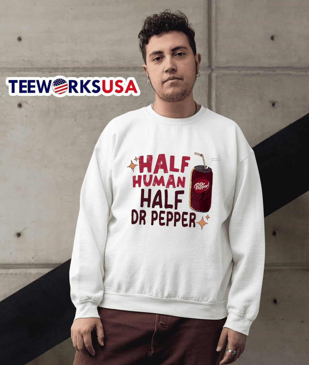 Half Human Dr Pepper - Adult & Kids T-Shirts, Sweatshirts & Hoodies apparel design preview 5