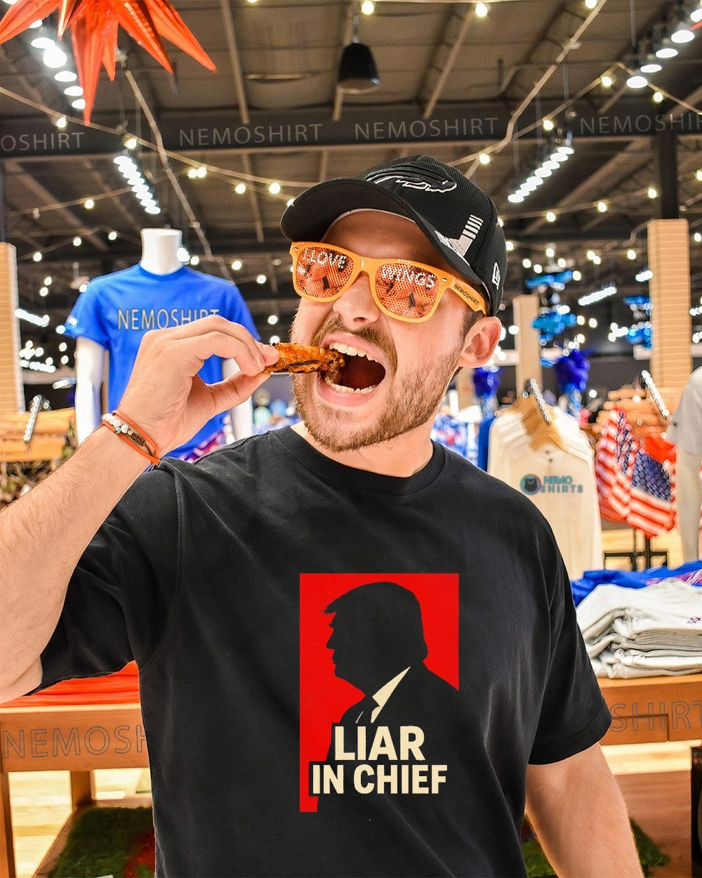 Trump liar in chief - Adult & Kids T-Shirts, Sweatshirts & Hoodies apparel design preview 1