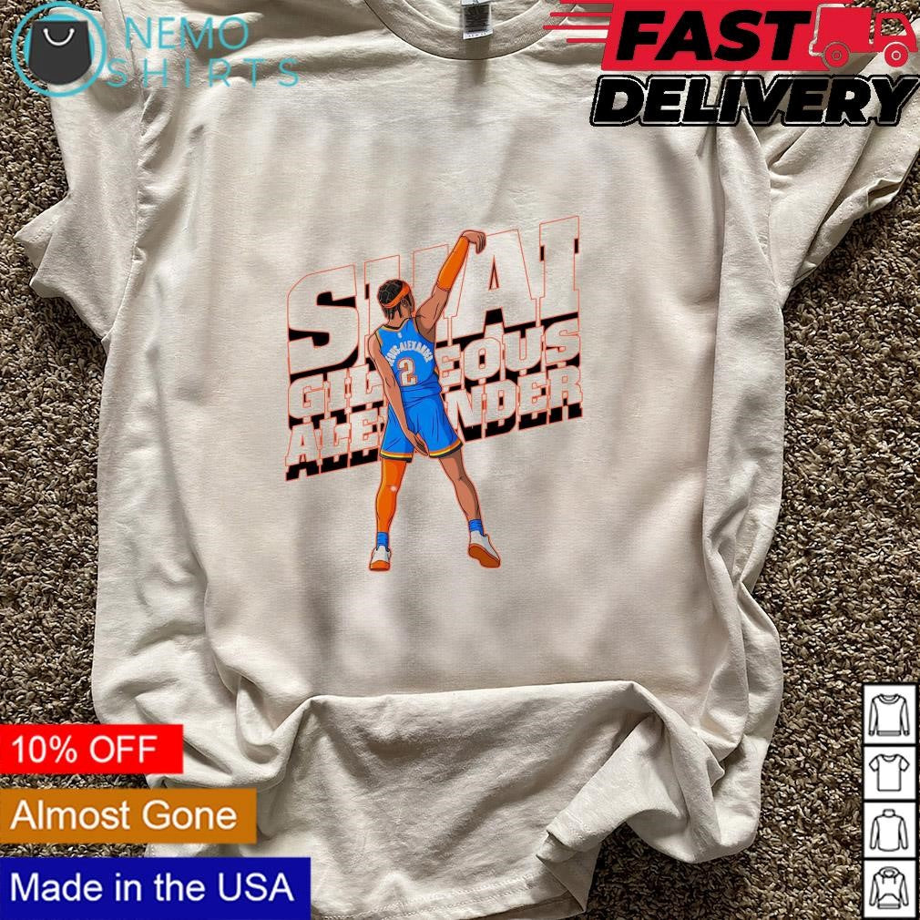 Shai Gilgeous-Alexander New York Knicks cartoon - Adult & Kids T-Shirts, Sweatshirts & Hoodies apparel design preview 5