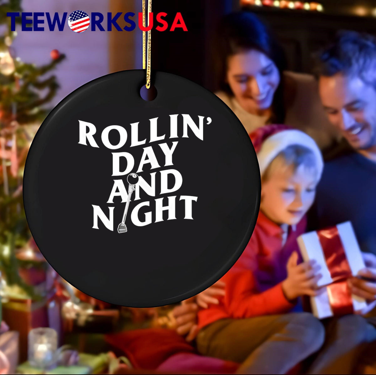 Rollin' Day and Night 8-Ball Gear Shifter - Adult & Kids T-Shirts, Sweatshirts & Hoodies apparel design preview 4