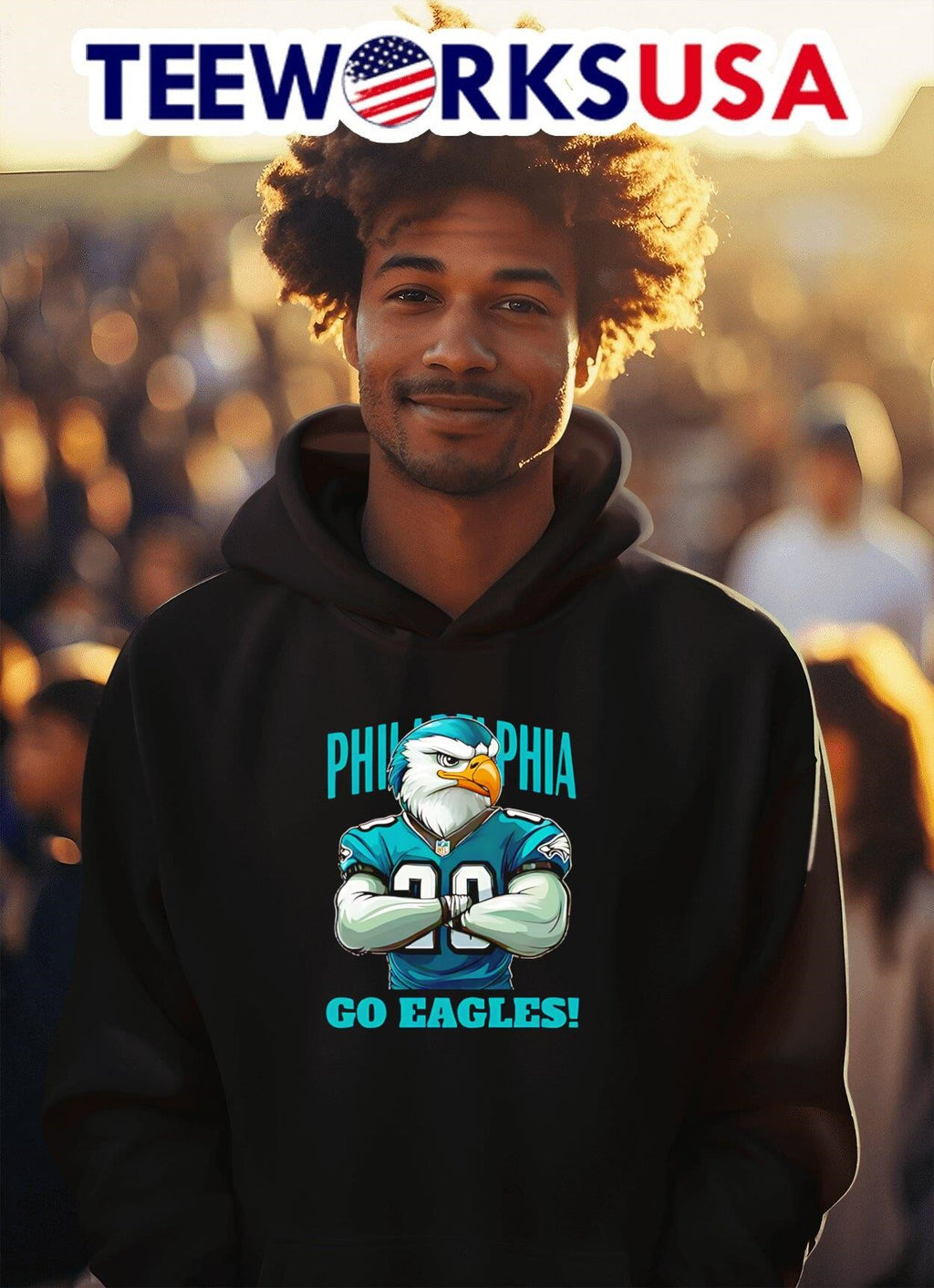 Philadelphia go Eagles - Adult & Kids T-Shirts, Sweatshirts & Hoodies apparel design preview 2