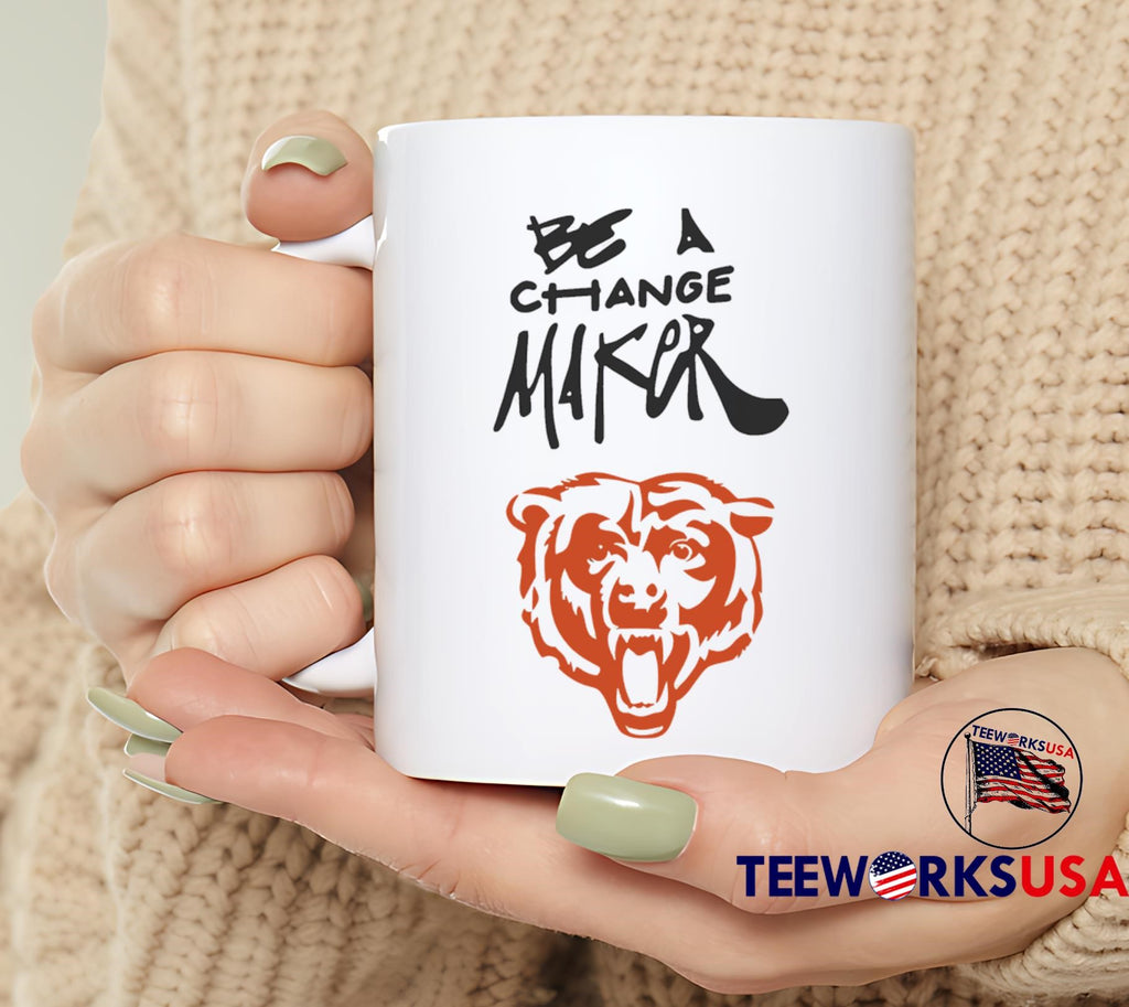 Chicago Bears Be A Change Maker - Adult & Kids T-Shirts, Sweatshirts & Hoodies apparel design preview 6