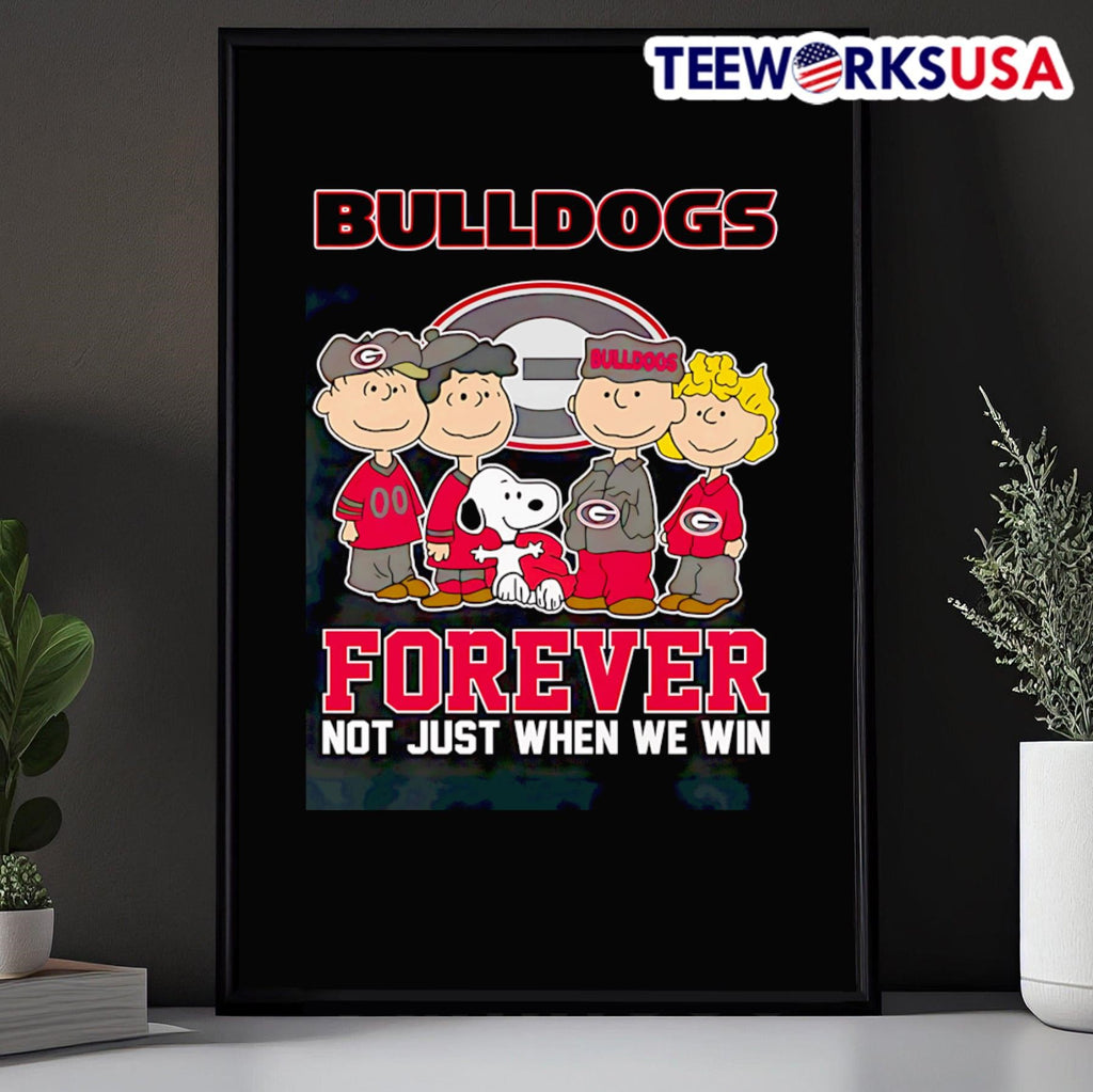 Snoopy The Peanuts Bulldogs forever not just when we - Adult & Kids T-Shirts, Sweatshirts & Hoodies apparel design preview 5