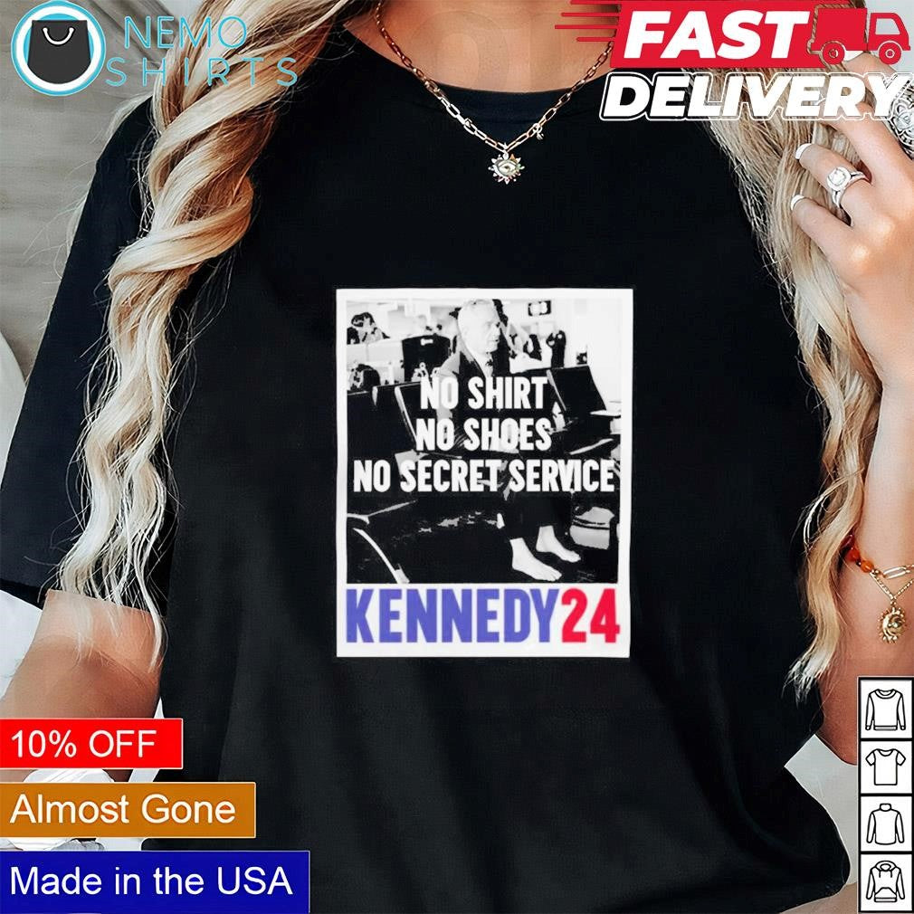 No shoes secret service Kennedy 24 - Adult & Kids T-Shirts, Sweatshirts & Hoodies apparel design preview 1