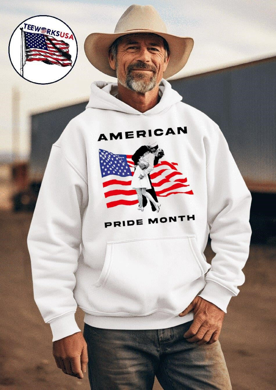 Sean Strickland American pride month - Adult & Kids T-Shirts, Sweatshirts & Hoodies apparel design preview 2