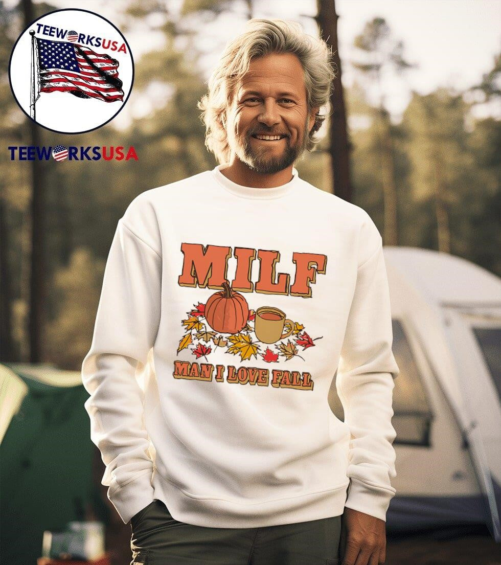 Milf man I love fall 2025 - Adult & Kids T-Shirts, Sweatshirts & Hoodies apparel design preview 3