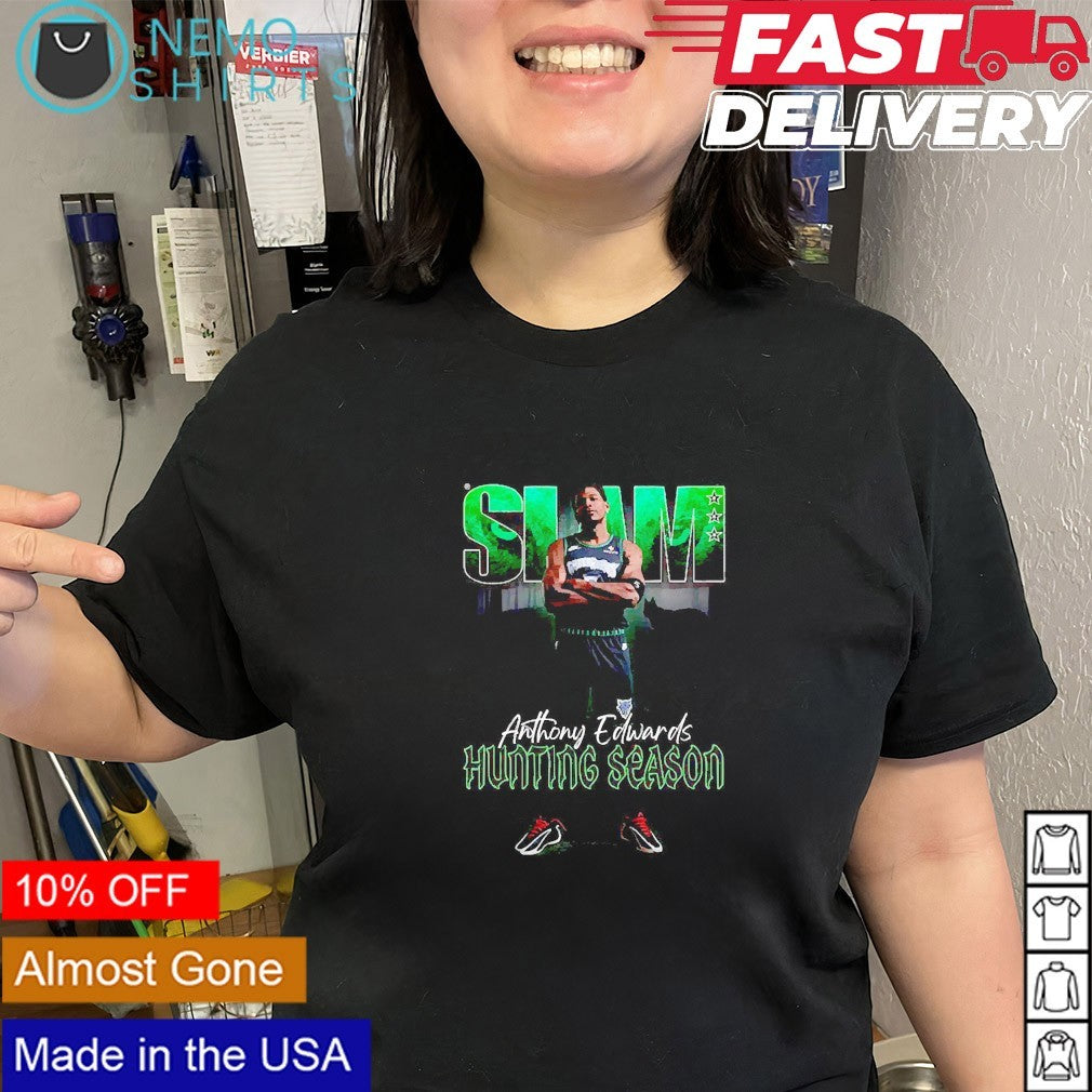 Slam Anthony Edwards hunting season Minnesota - Adult & Kids T-Shirts, Sweatshirts & Hoodies apparel design preview 3