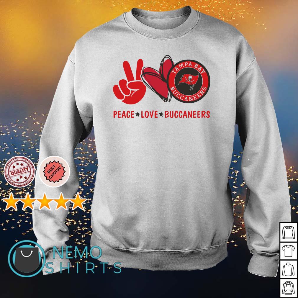 Peace love Buccaneers - Adult & Kids T-Shirts, Sweatshirts & Hoodies apparel design preview 4