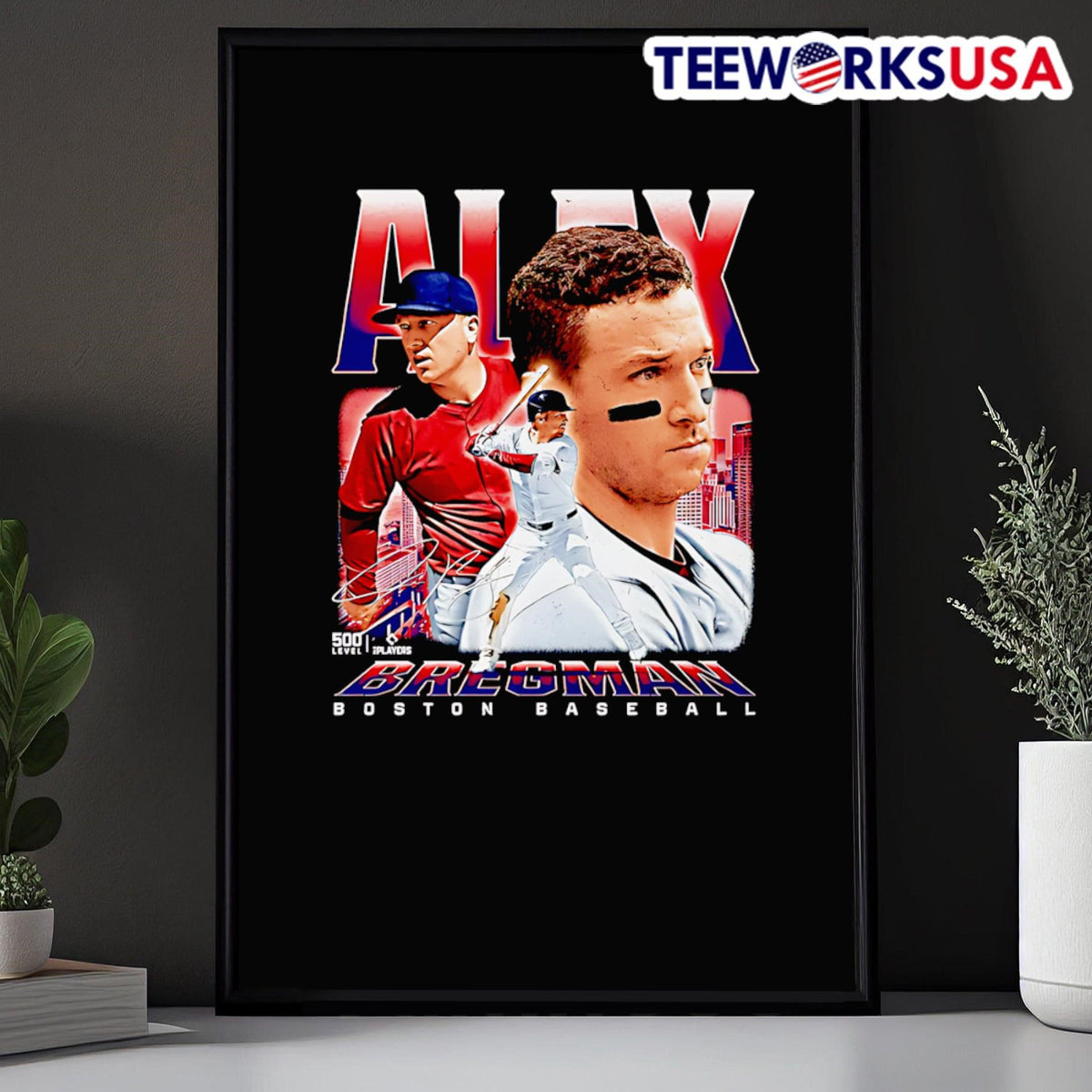 Alex Bregman Boston baseball vintage - Adult & Kids T-Shirts, Sweatshirts & Hoodies apparel design preview 5