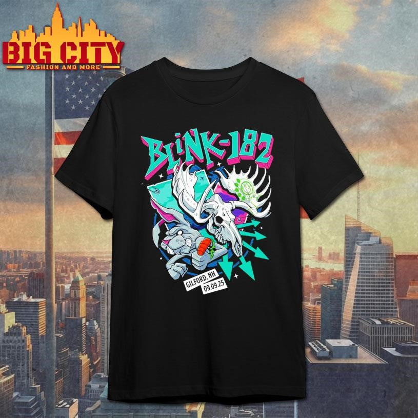 Blink 182 Gilford Tour On Sep 9 2025 - Adult & Kids T-Shirts, Sweatshirts & Hoodies apparel design preview 1
