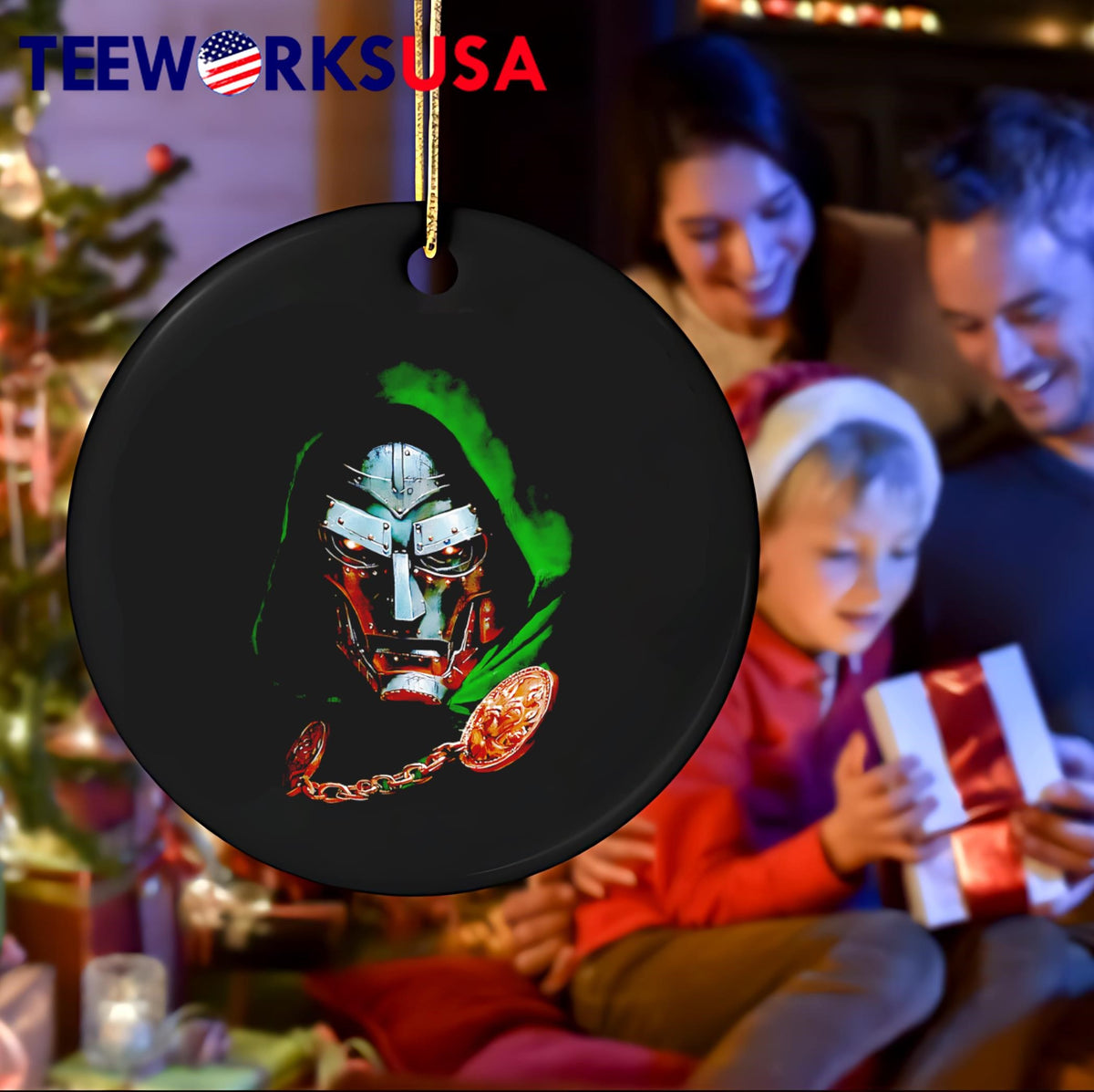 Doctor Doom big face robot - Adult & Kids T-Shirts, Sweatshirts & Hoodies apparel design preview 4