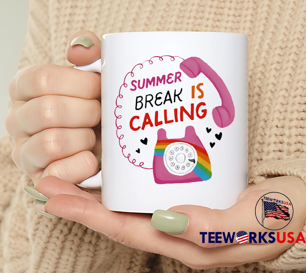 Summer break is calling - Adult & Kids T-Shirts, Sweatshirts & Hoodies apparel design preview 6