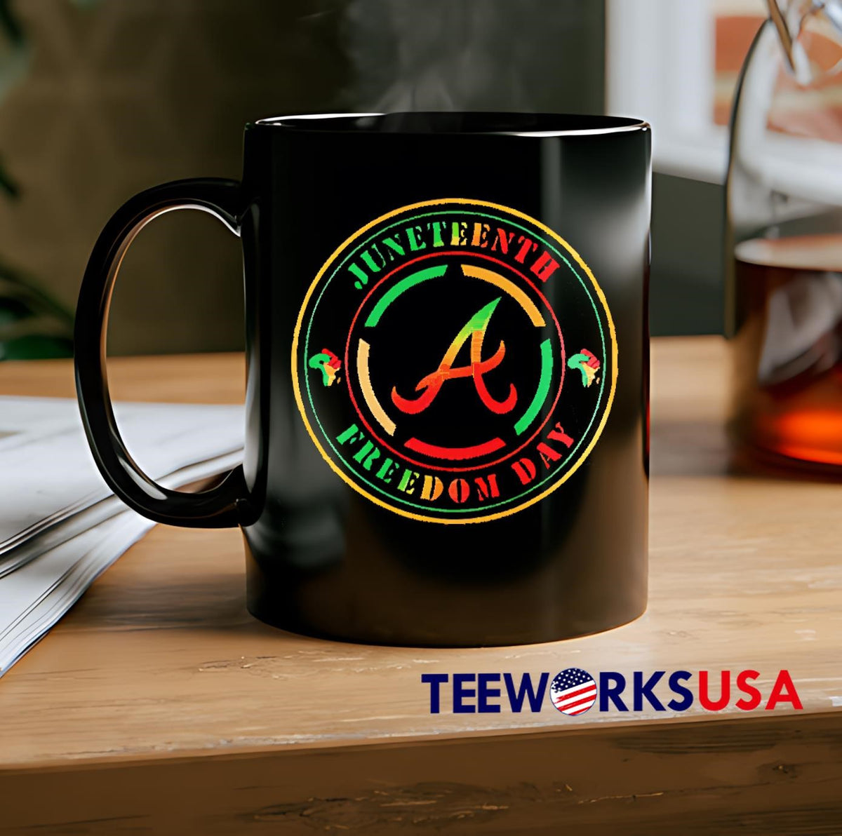 Braves Juneteenth Freedom Day 2025 - Adult & Kids T-Shirts, Sweatshirts & Hoodies apparel design preview 2