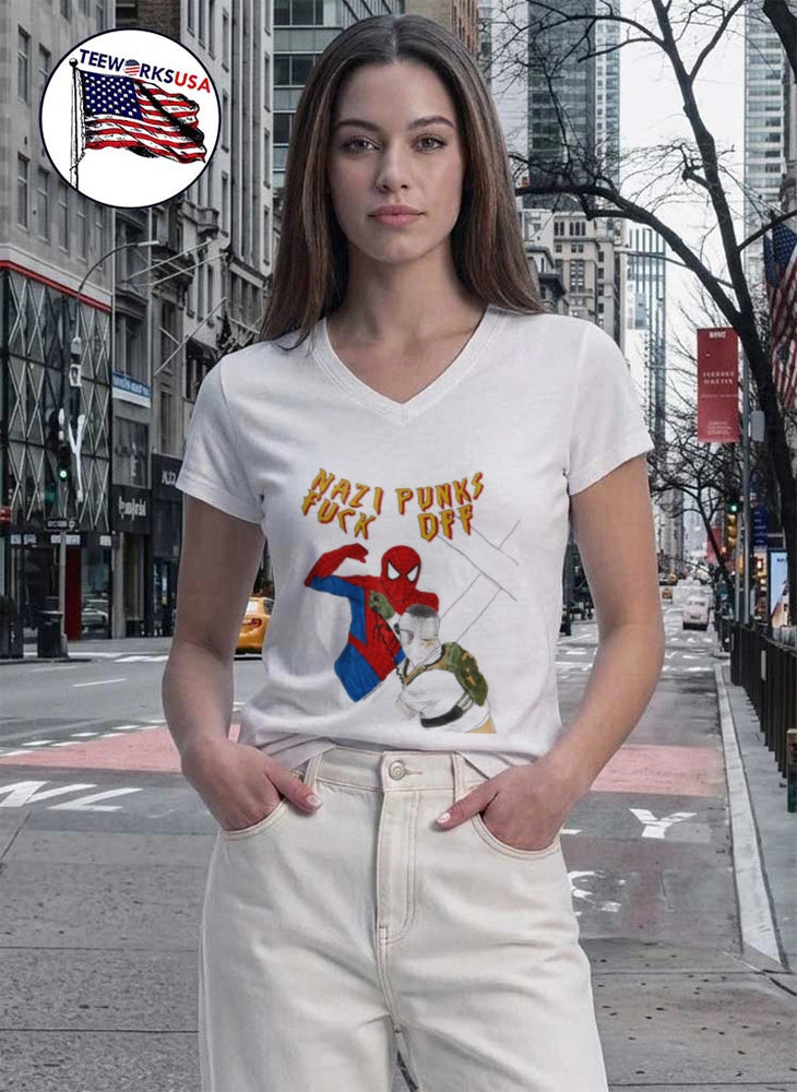 Nazi Punks Fuck Off Spider-Man - Adult & Kids T-Shirts, Sweatshirts & Hoodies apparel design preview 7