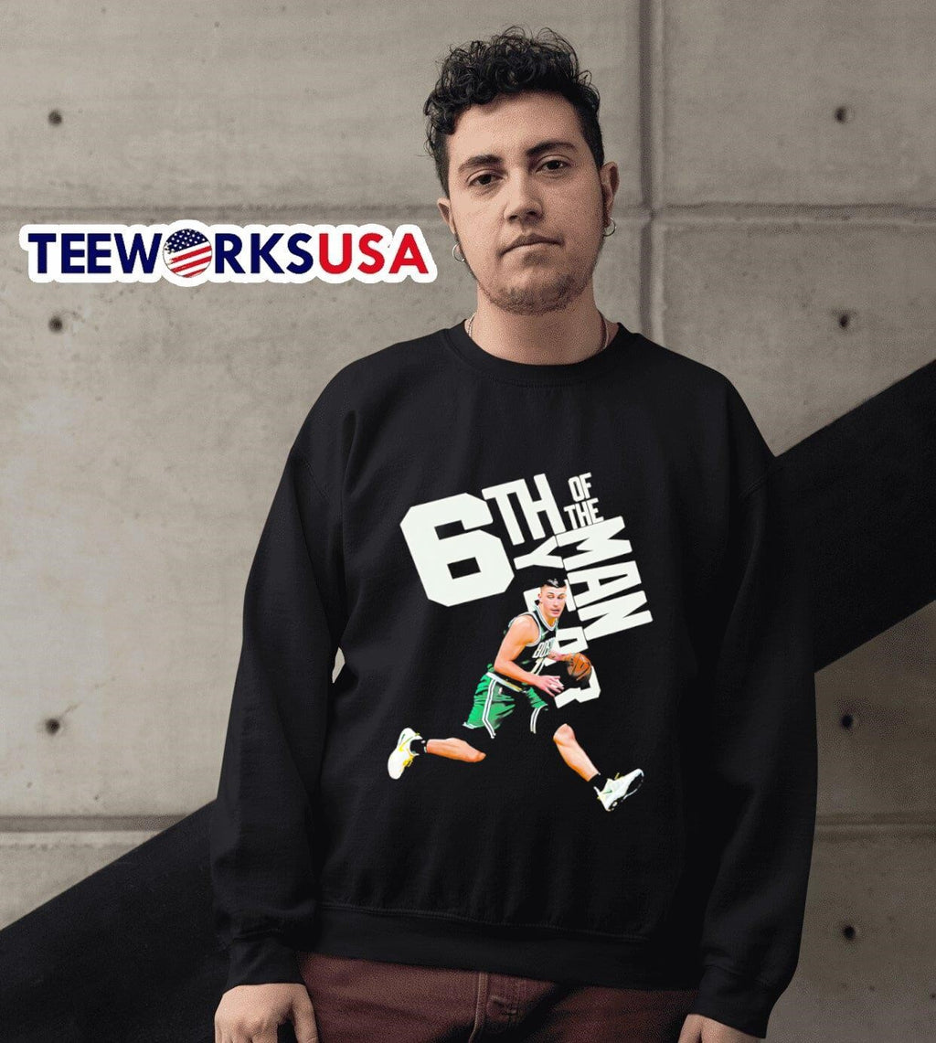 6th year of the man Boston Celtics Payton Pritchard - Adult & Kids T-Shirts, Sweatshirts & Hoodies apparel design preview 6