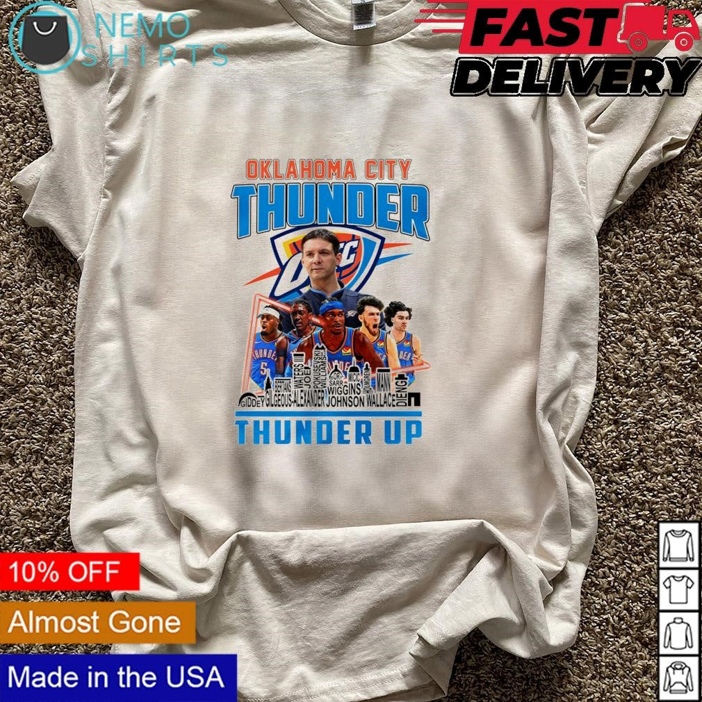 Oklahoma City Thunder up coach and players names - Adult & Kids T-Shirts, Sweatshirts & Hoodies apparel design preview 5