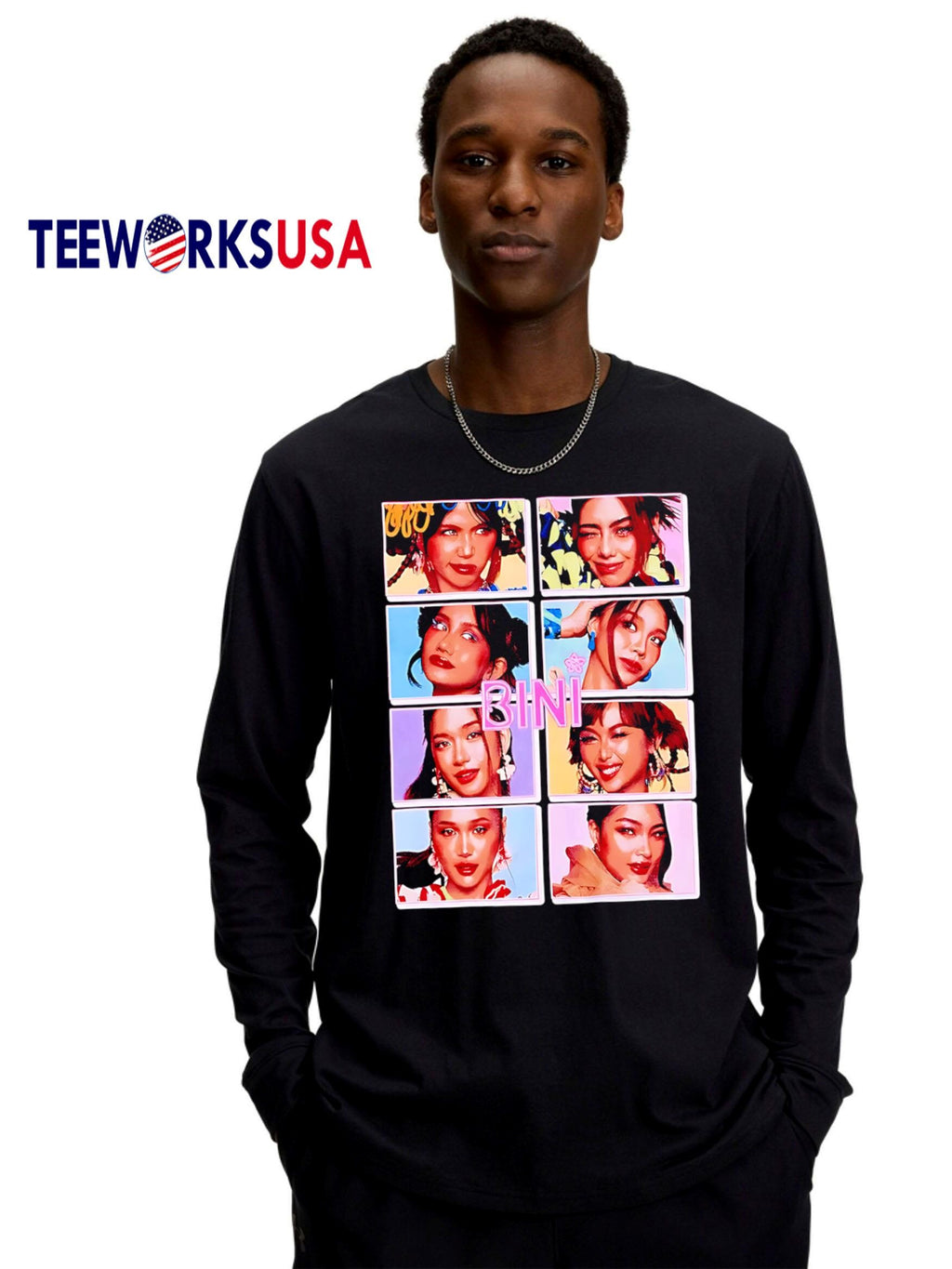 Bini Portrait Girl - Adult & Kids T-Shirts, Sweatshirts & Hoodies apparel design preview 4