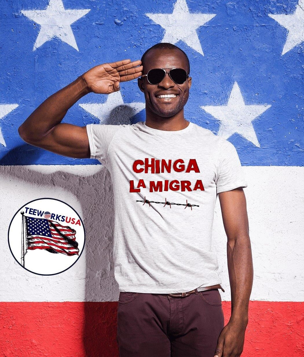 Chinga LA migra - Adult & Kids T-Shirts, Sweatshirts & Hoodies apparel design preview 1