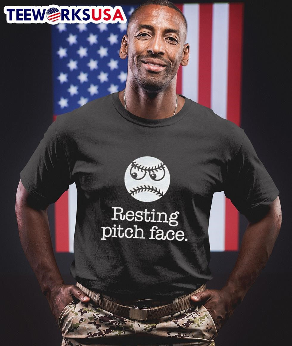 Resting pitch face baseball - Adult & Kids T-Shirts, Sweatshirts & Hoodies apparel design preview 1