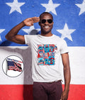 Stitch Retro America Fourth Of July Cartoon Coquette - Adult & Kids T-Shirts, Sweatshirts & Hoodies apparel design preview 1