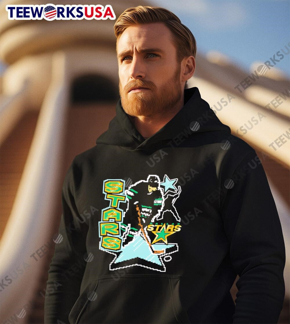 Dallas Stars Lighter video game - Adult & Kids T-Shirts, Sweatshirts & Hoodies apparel design preview 2