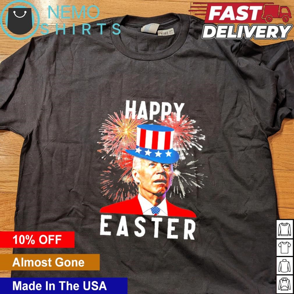 Joe Biden 4th of July Happy Easter fireworks - Adult & Kids T-Shirts, Sweatshirts & Hoodies apparel design preview 5