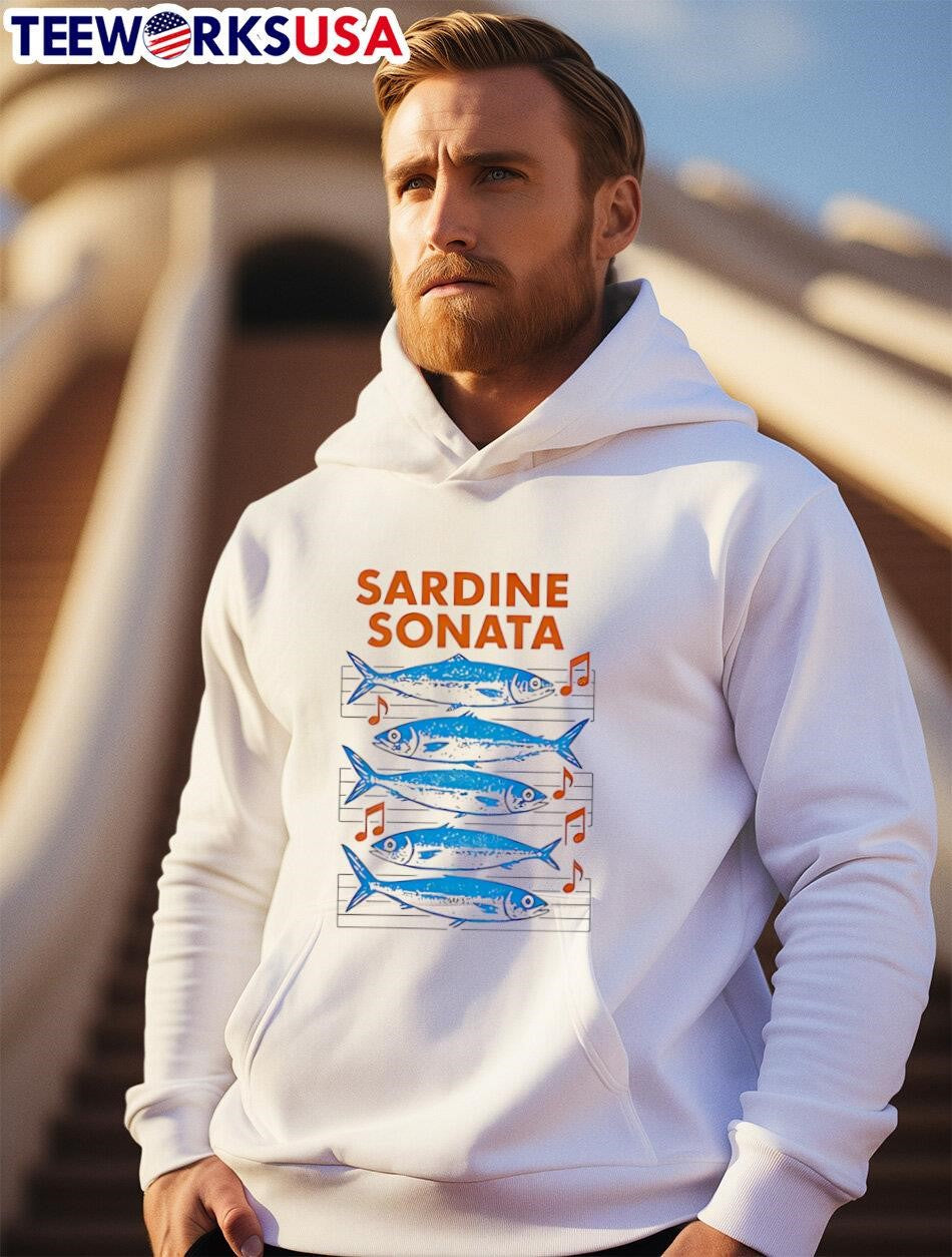 Sardine Sonata Fish - Adult & Kids T-Shirts, Sweatshirts & Hoodies apparel design preview 2