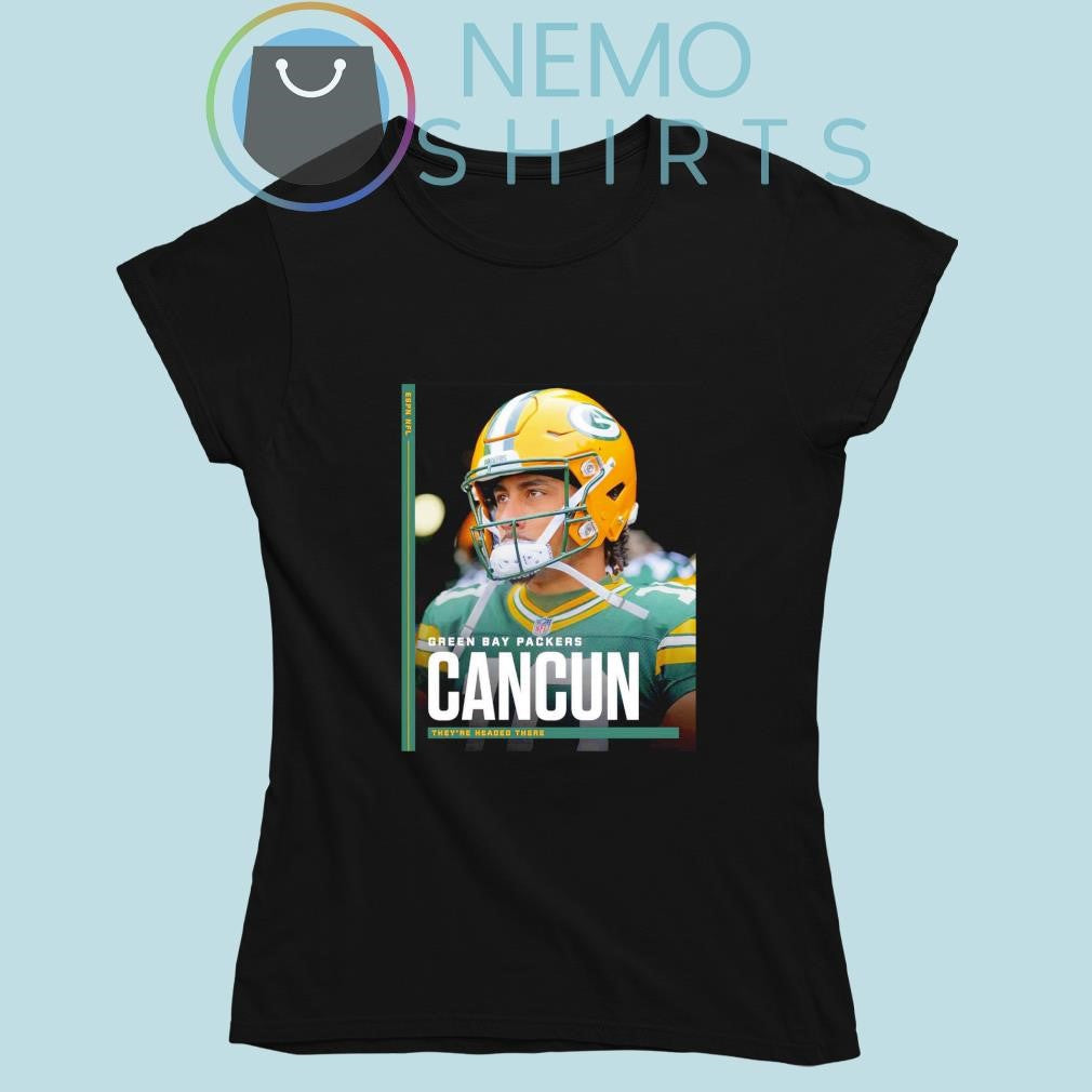 Green Bay Packers Cancun they're headed there - Adult & Kids T-Shirts, Sweatshirts & Hoodies apparel design preview 5
