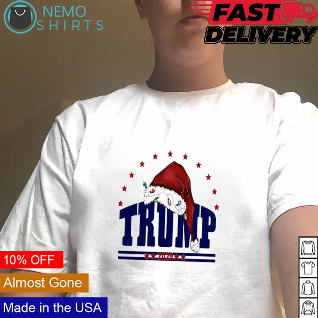 Santa hat Trump 2024 - Adult & Kids T-Shirts, Sweatshirts & Hoodies apparel design preview 4