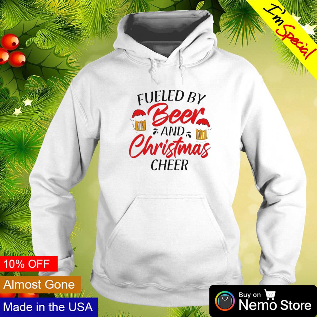 Fueled by beer and Christmas cheer - Adult & Kids T-Shirts, Sweatshirts & Hoodies apparel design preview 2