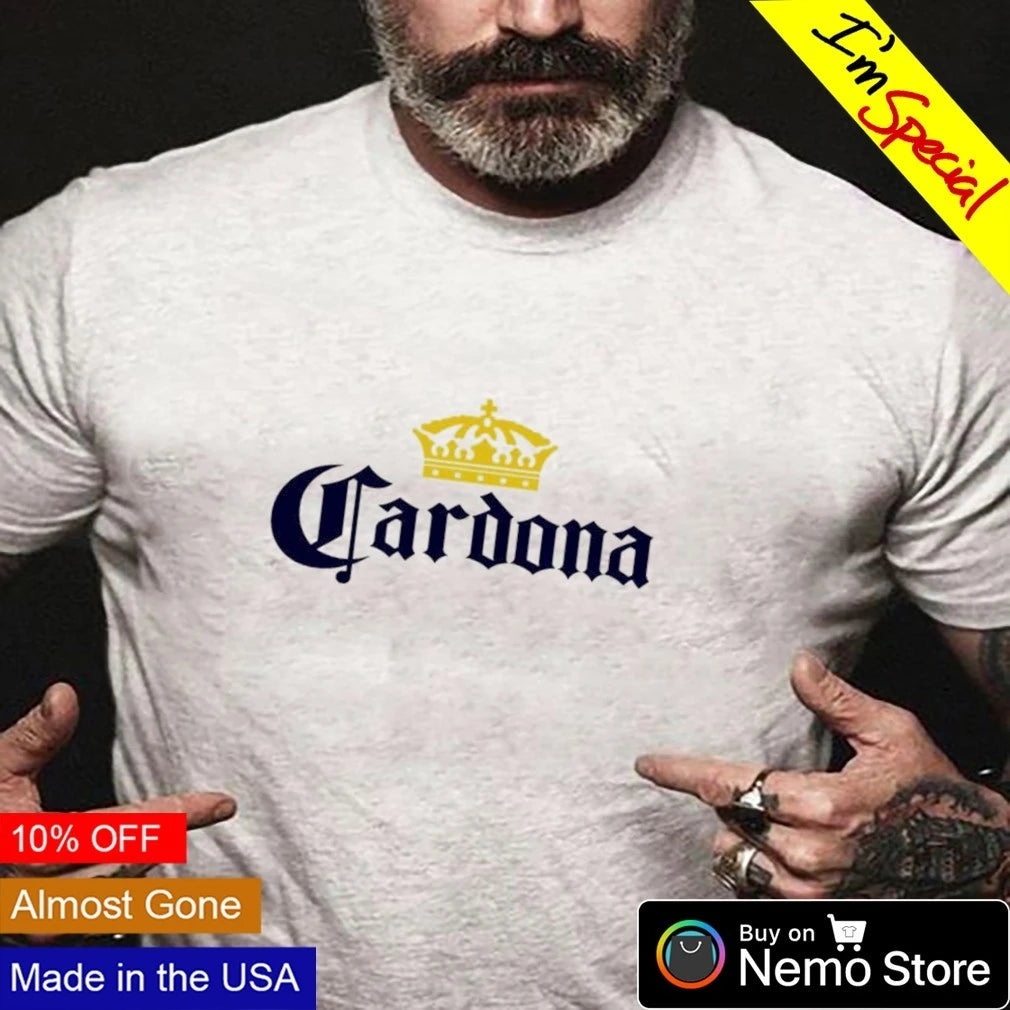 Cardona Crown x Corona Logo mashup - Adult & Kids T-Shirts, Sweatshirts & Hoodies apparel design preview 3