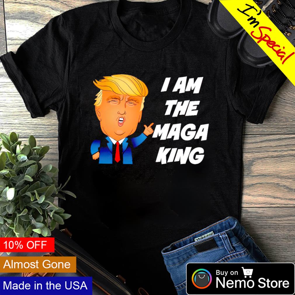 Donald Trump I am the maga king - Adult & Kids T-Shirts, Sweatshirts & Hoodies apparel design preview 1