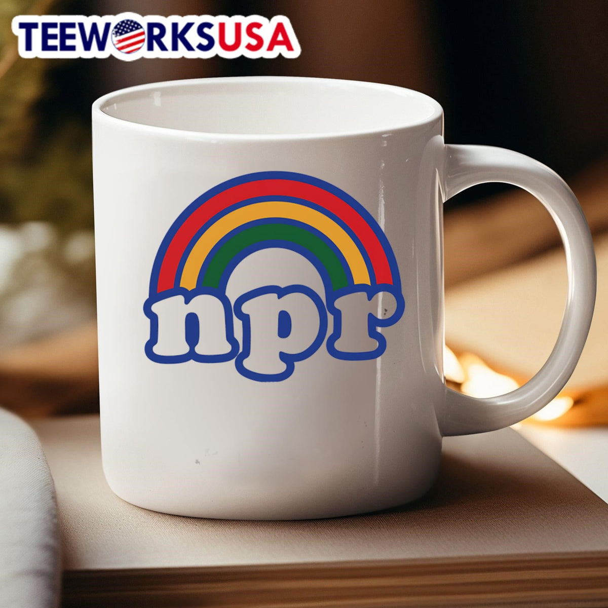 NPR rainbow logo - Adult & Kids T-Shirts, Sweatshirts & Hoodies apparel design preview 4