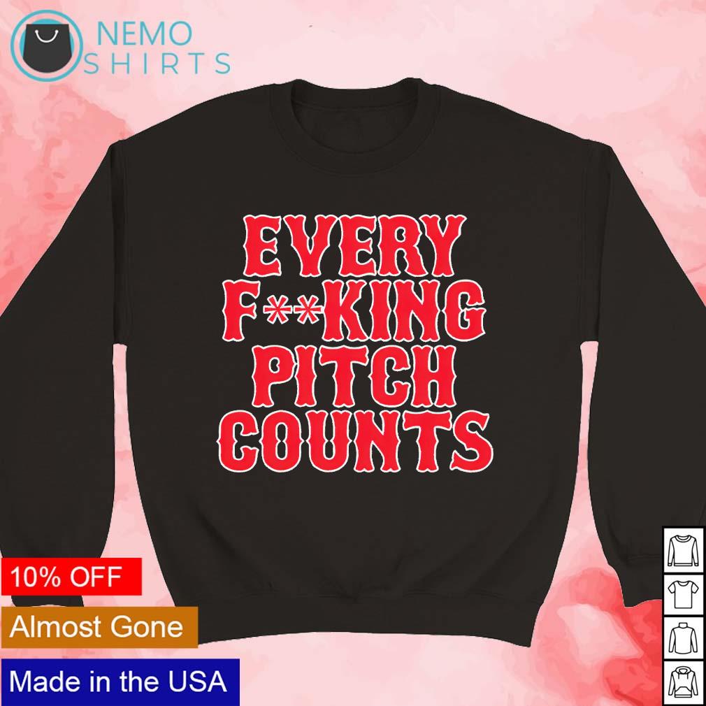 Every fucking pitch counts - Adult & Kids T-Shirts, Sweatshirts & Hoodies apparel design preview 3