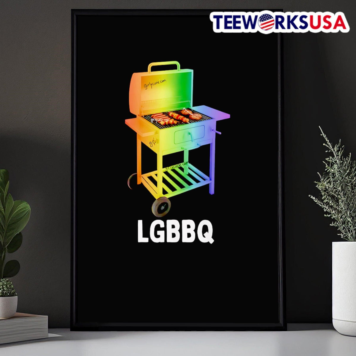 LGBBQ Pride barbeque - Adult & Kids T-Shirts, Sweatshirts & Hoodies apparel design preview 5