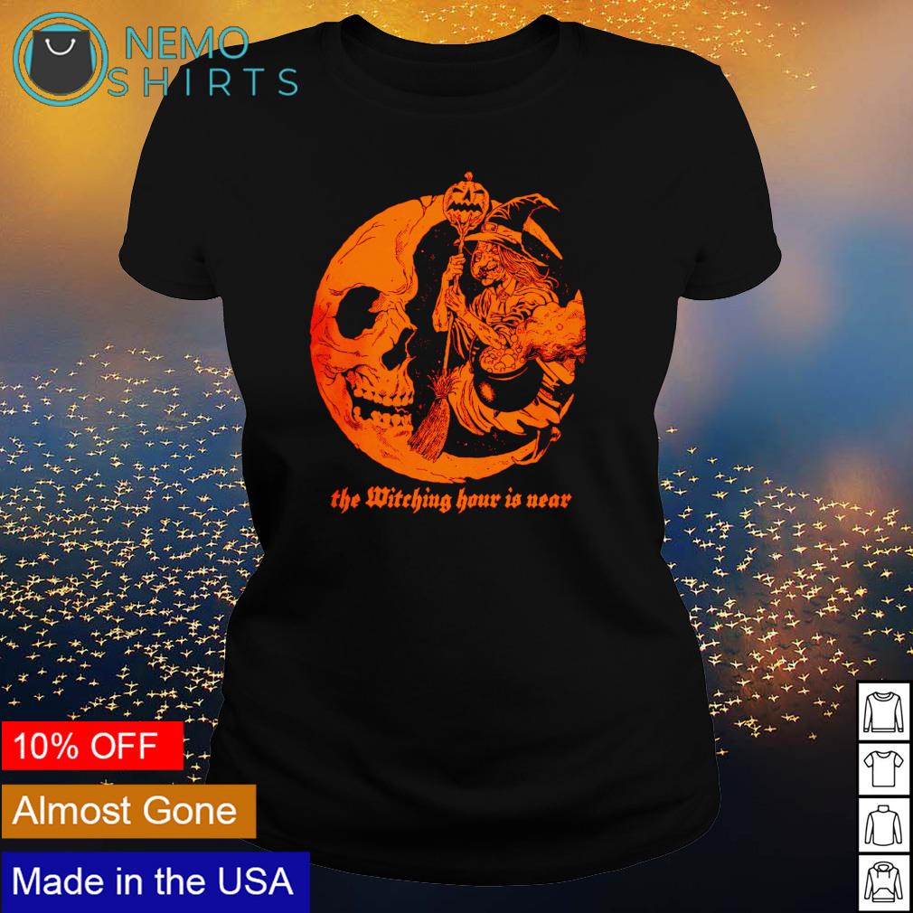 Witch the witching hour is near - Adult & Kids T-Shirts, Sweatshirts & Hoodies apparel design preview 3